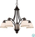 Classic Chandelier VIOKEF CLAIR 4133700 5xE27 - Lampbroker