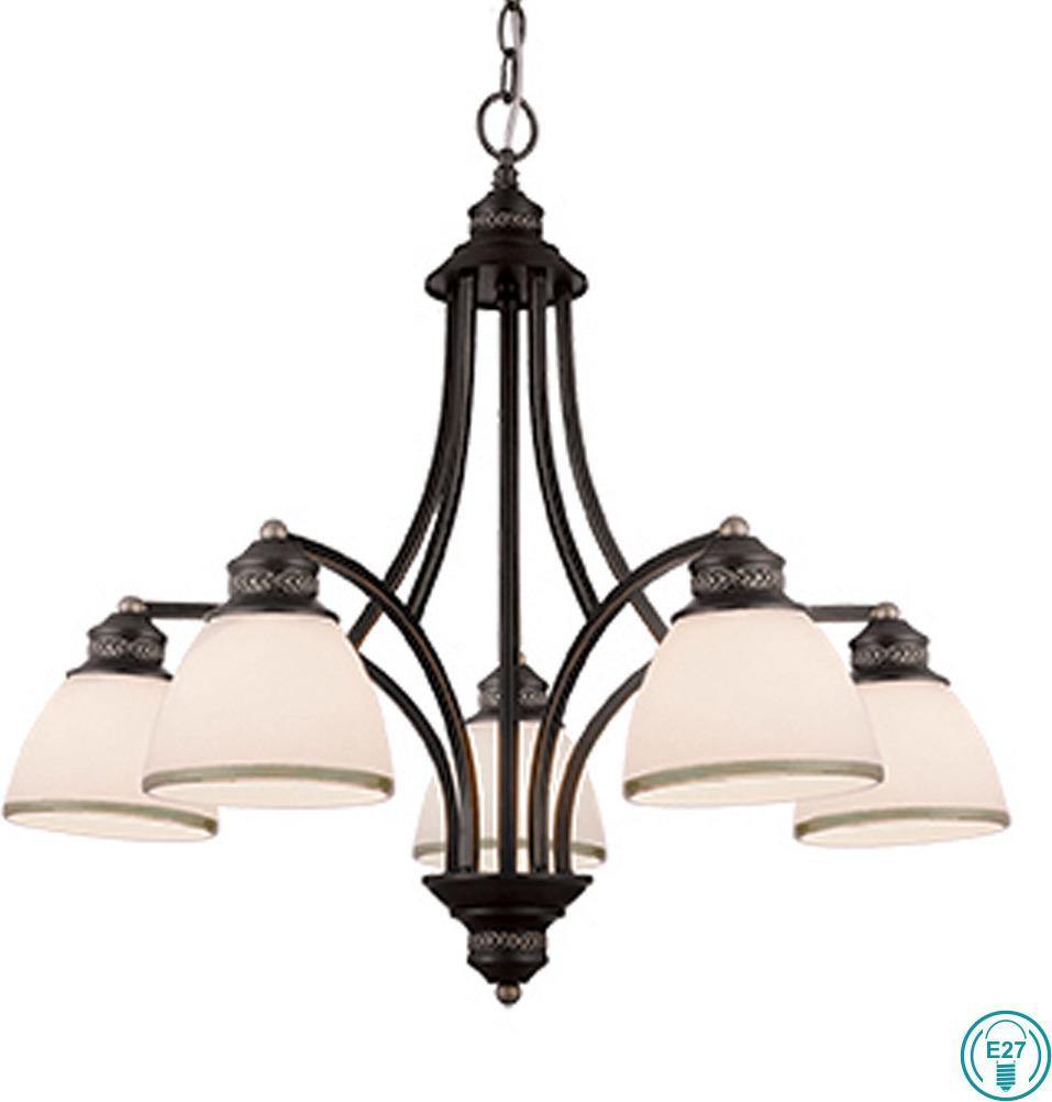 Classic Chandelier VIOKEF CLAIR 4133700 5xE27 - Lampbroker