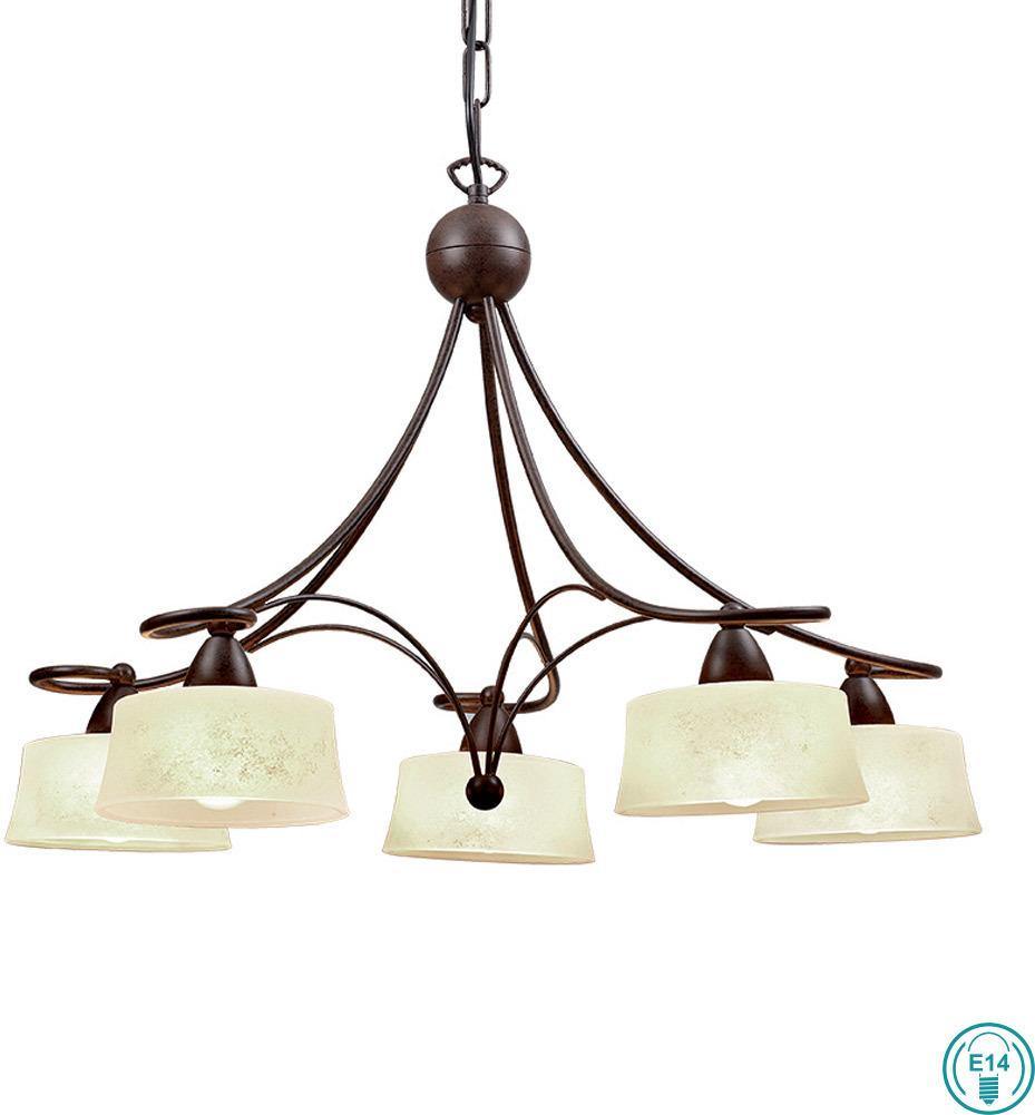 Classic Chandelier VIOKEF SIMONA 466800 5xE14 - Lampbroker