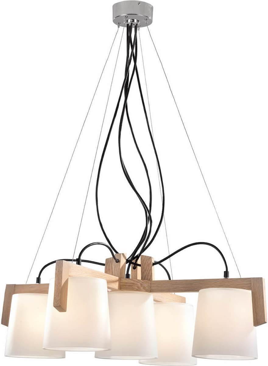 Modern Chandelier VIOKEF MONDO 3081300 5xE14 - Lampbroker