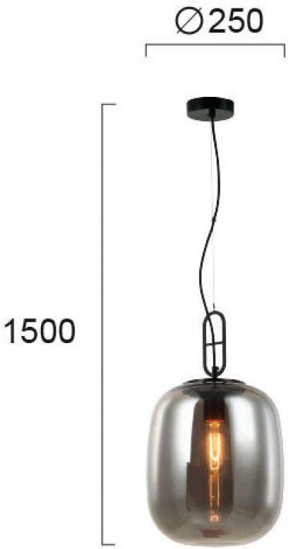 Classic Pendant Lamp VIOKEF RETRO 4206400 1xE27 - Lampbroker