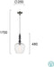 Classic Pendant lamp VIOKEF SALEM 4169400 1xE27 - Lampbroker