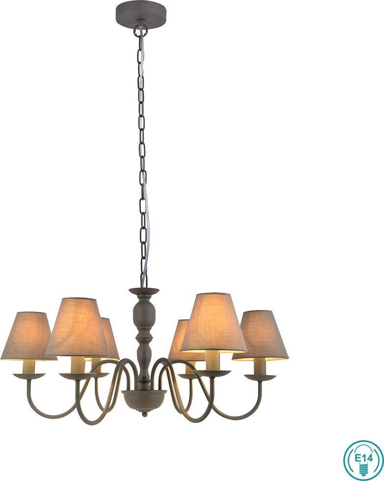 Classic Chandelier VIOKEF FATIMA 4163600 6xE14 - Lampbroker