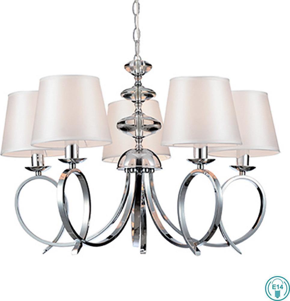 Classic Chandelier VIOKEF LANCIA 4112800 5xE14 - Lampbroker