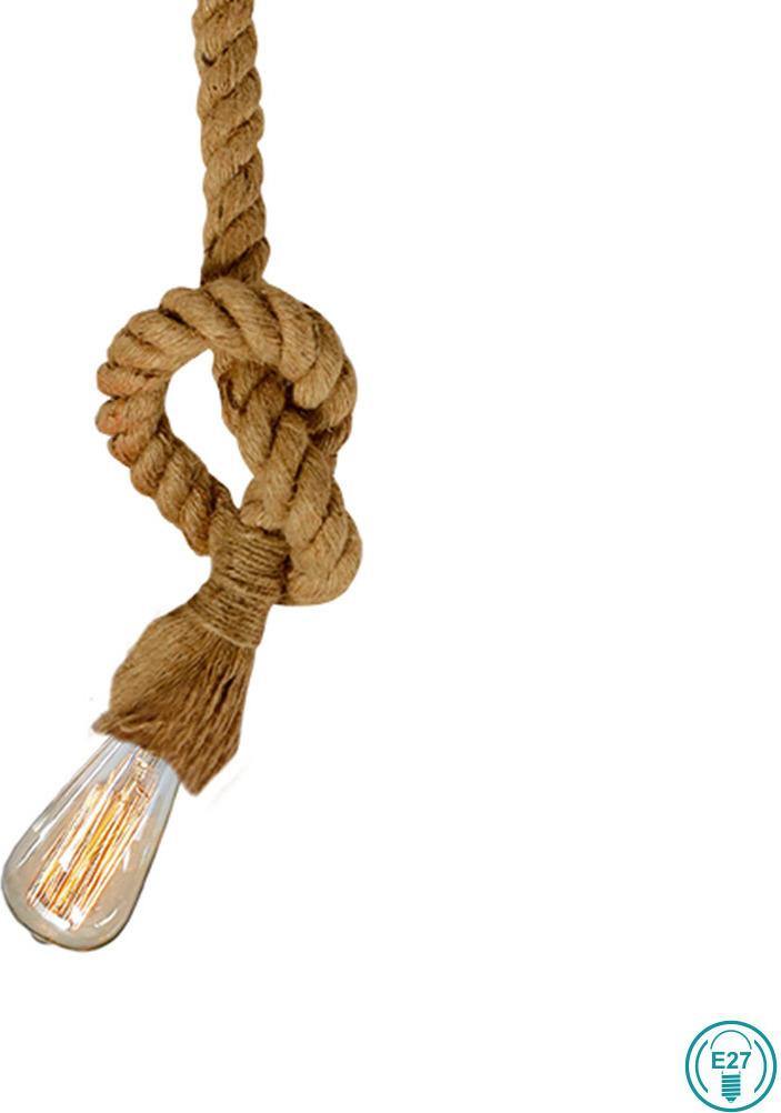 Modern Pendant Lamp VIOKEF ROPE 4134900 1xE27 - Lampbroker