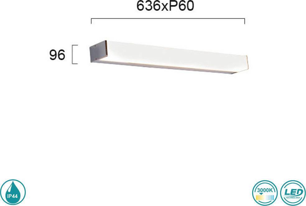 LED Bathroom Light VIOKEF ROBIN 4212300 30W 3000K IP44 - Lampbroker