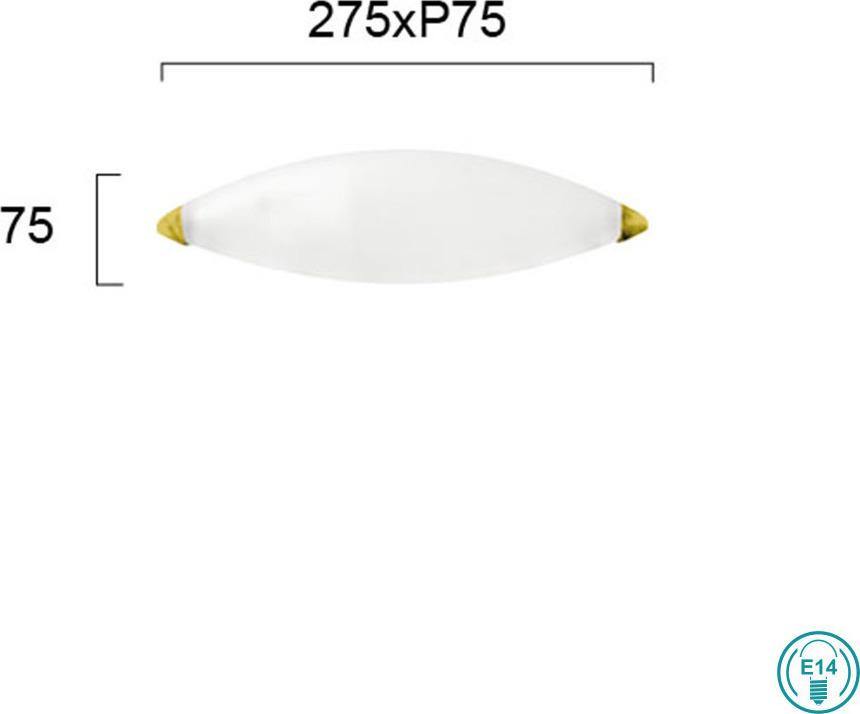 Classic Wall Lamp VIOKEF DROP 422601 1xE14 - Lampbroker