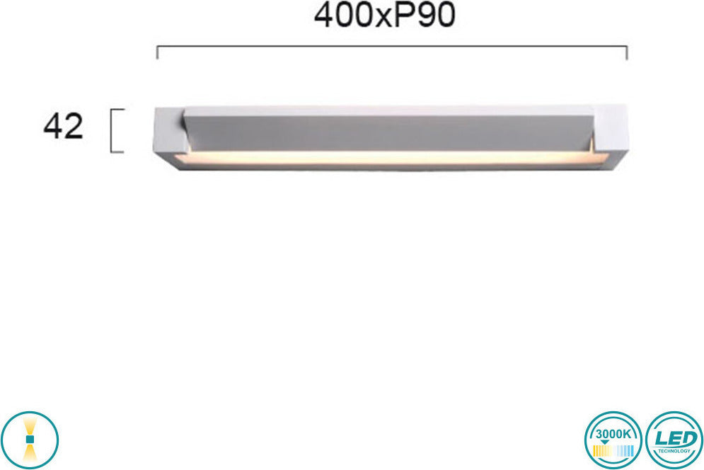 LED Wall Lamp VIOKEF VALSE 4213200 12W 3000K