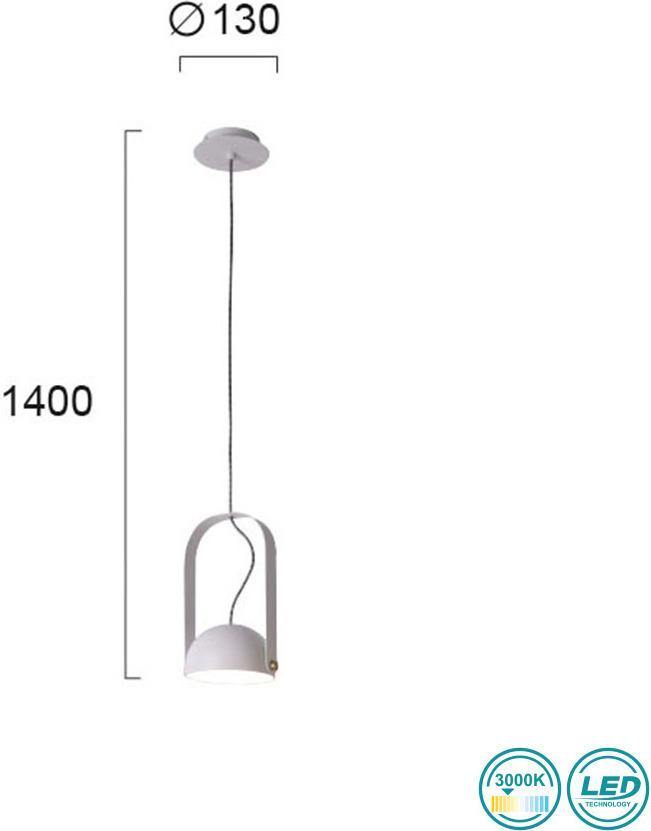 LED Pendant lamp VIOKEF HEMI 4205600 6W 3000K - Lampbroker