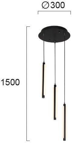 LED Pendant Lamp VIOKEF NICK 4238300 40W 3000K - Lampbroker