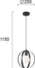 Modern Pendant Lamp VIOKEF MALOU 4233700 1xE27 - Lampbroker