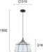 Modern Pendant Lamp VIOKEF FRANKIE 4236400 1xE27 - Lampbroker