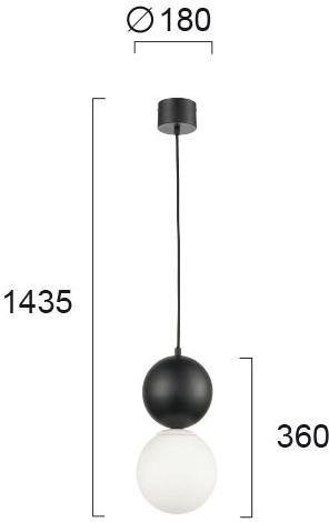 Modern Pendant Lamp VIOKEF STONE 4236800 1xЕ27 - Lampbroker