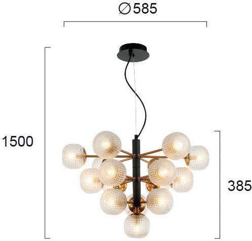 Modern Chandelier VIOKEF NAYSIKA 4239300 16xG9 - Lampbroker