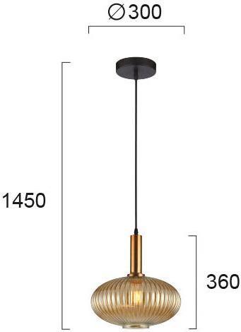 Classic Pendant Lamp VIOKEF SOPHIE 4233500 1xE27 - Lampbroker