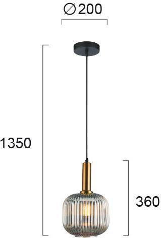 Classic Pendant Lamp VIOKEF SOPHIE 4233600 1xE27 - Lampbroker