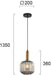 Classic Pendant Lamp VIOKEF SOPHIE 4233600 1xE27 - Lampbroker