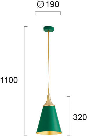 Modern Pendant Lamp VIOKEF MENTA 4241500 1xE27