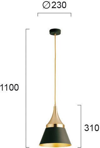 Modern Pendant Lamp VIOKEF MENTA 4241401 1xE27