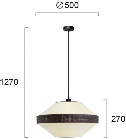 Modern Pendant Lamp VIOKEF VILMA 4241900 1xE27