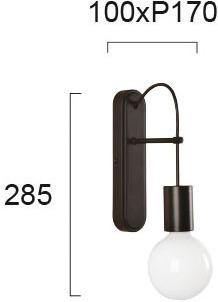 Modern Wall Lamp VIOKEF GLORIA 4234100 1xE27 - Lampbroker