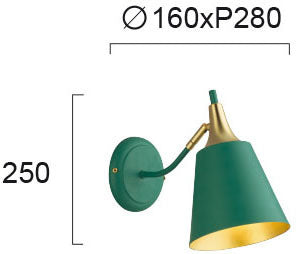 Modern Wall Lamp VIOKEF MENTA 4241600 1xE27