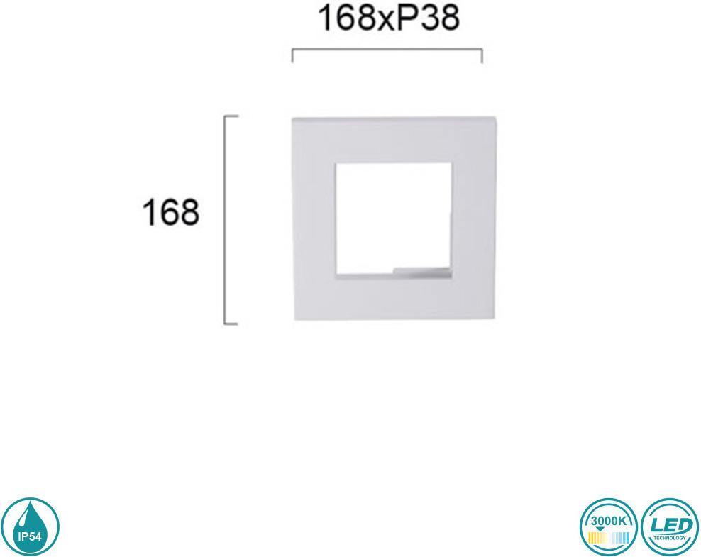 LED Wall Lamp VIOKEF SANTORINI 4158500 6W 3000K IP54 - Lampbroker