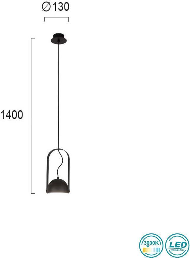 LED Pendant lamp VIOKEF HEMI 4205601 6W 3000K - Lampbroker