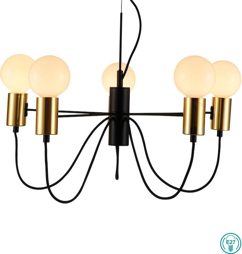 Modern Chandelier VIOKEF VOLTER 4232300 5xE27 - Lampbroker