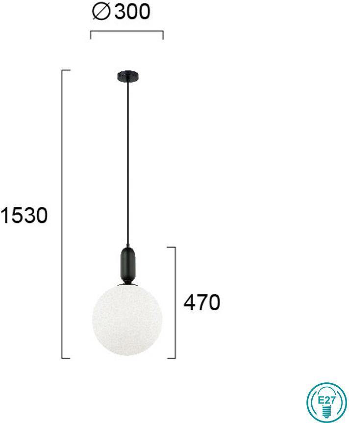 Modern Pendant Lamp VIOKEF NEPTUNE 4230601 1xE27 - Lampbroker