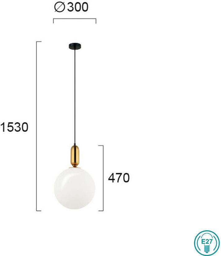 Modern Pendant Lamp VIOKEF NEPTUNE 4230600 1xE27 - Lampbroker