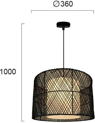 Modern Pendant Lamp VIOKEF GRIGO 4149001 1xE27 - Lampbroker