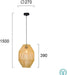 Modern Pendant Lamp VIOKEF LETA 4228400 1xE27 - Lampbroker