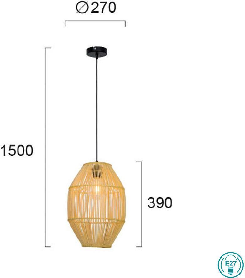 Modern Pendant Lamp VIOKEF LETA 4228400 1xE27 - Lampbroker