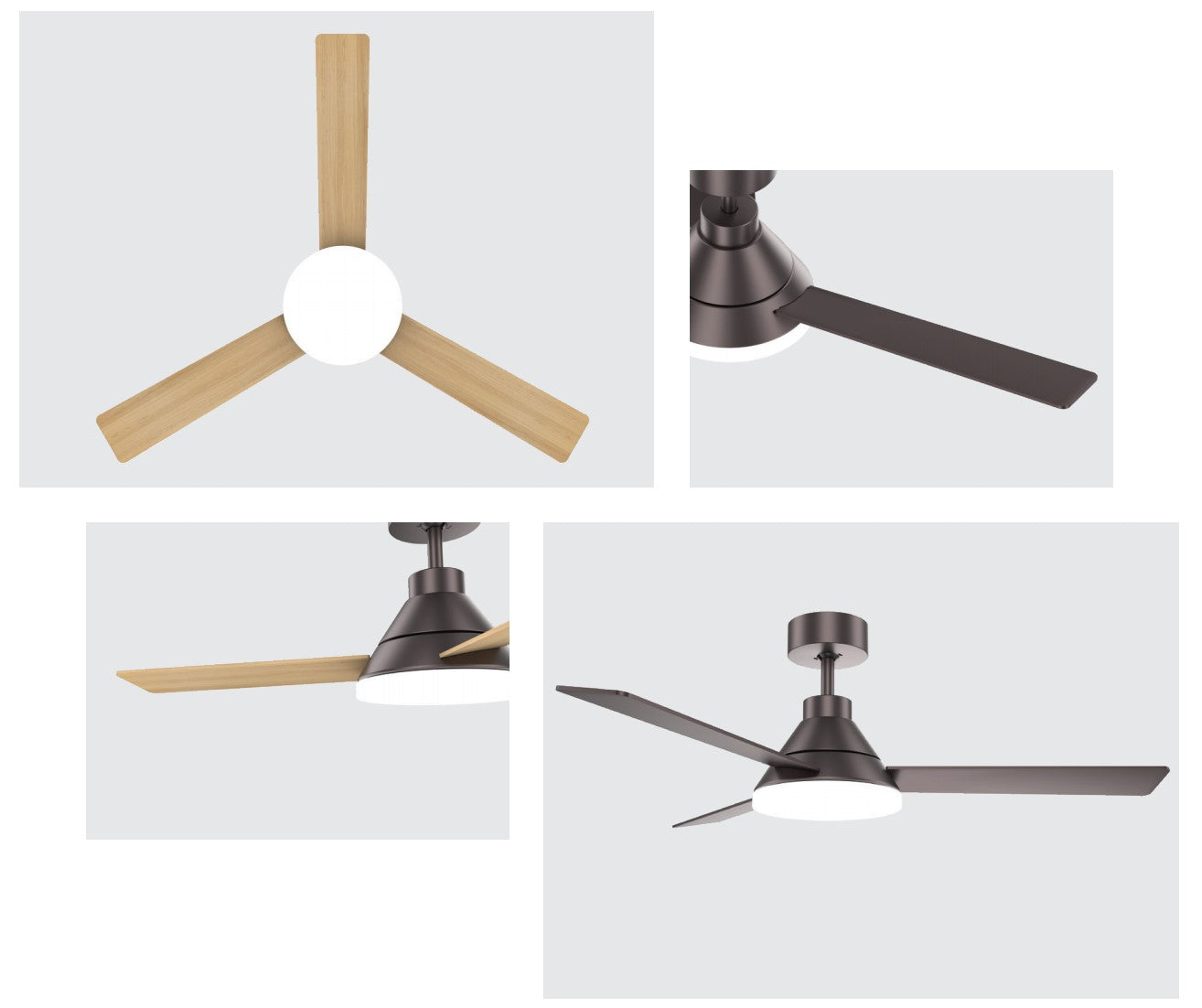 LED Modern CEILING FAN  ZAMBELIS