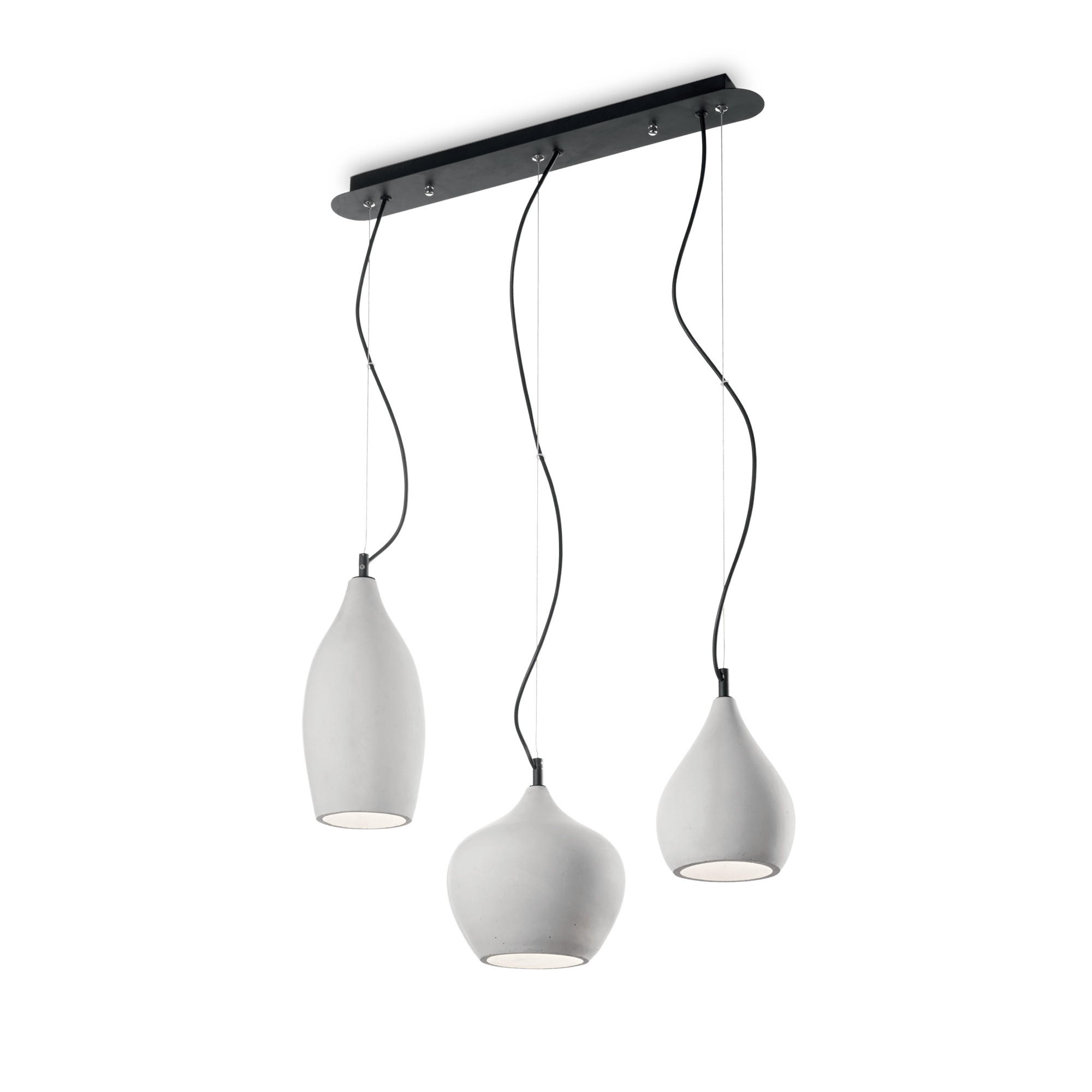 Modern Chandelier CEMENTO 179766 3xE14 IDEAL LUX