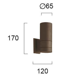 Outdoor Wall lamp VIOKEF SOTRIS 1xGU10 IP44