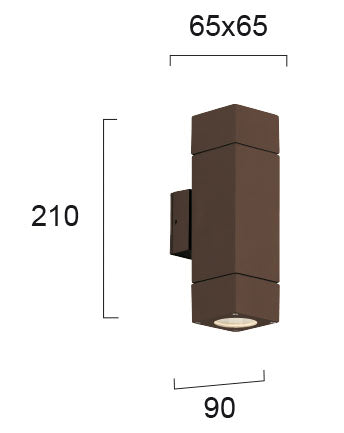 Outdoor Wall lamp VIOKEF PAROS 2xGU10 IP44