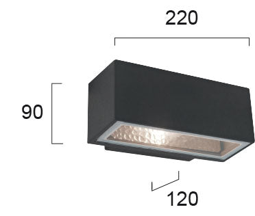 Outdoor Wall lamp VIOKEF NIMOS 4080200 1xE27 IP44