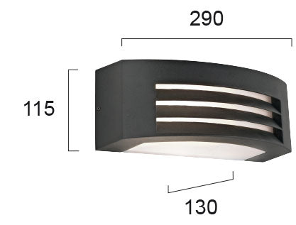 Outdoor Wall lamp VIOKEF LIMNOS 4080300 1xE27 IP54