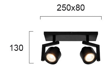 Modern Spotlight VIOKEF MAGMA  1xGU10