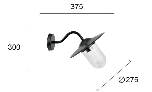 Outdoor Wall lamp VIOKEF CAMPANA  1xE27 IP65