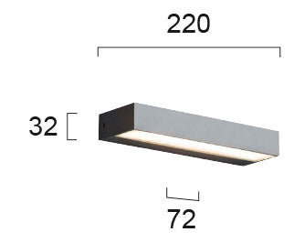 LED Outdoor Wall Lamp VIOKEF TECH 4137600 12W IP54