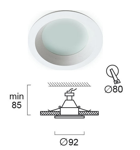 Recessed Spot VIOKEF YAN 1X GU10 IP44