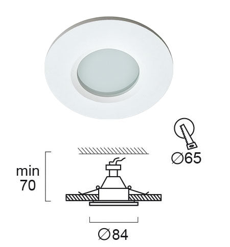 Recessed Spot VIOKEF  VIKI 1X GU10 IP44