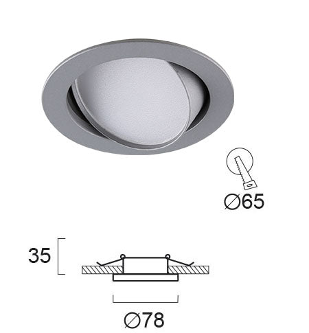 LED Recessed Spot VIOKEF NOX 4W