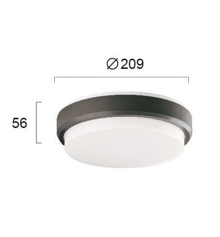 LED Outdoor Ceiling Lamp VIOKEF TINOS 10W IP54