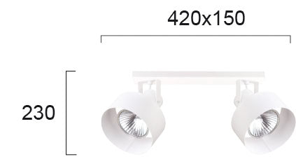 Modern Spotlight VIOKEF NORTON 4185300 2xE27