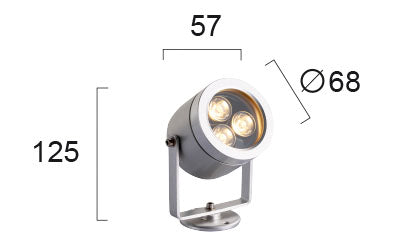 LED Outdoor Spotlight  VIOKEF DIAS 4187700 3W  IP65