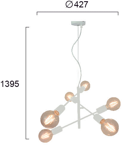 Modern Pendant Lamp VIOKEF FREESTYLE  6xE27